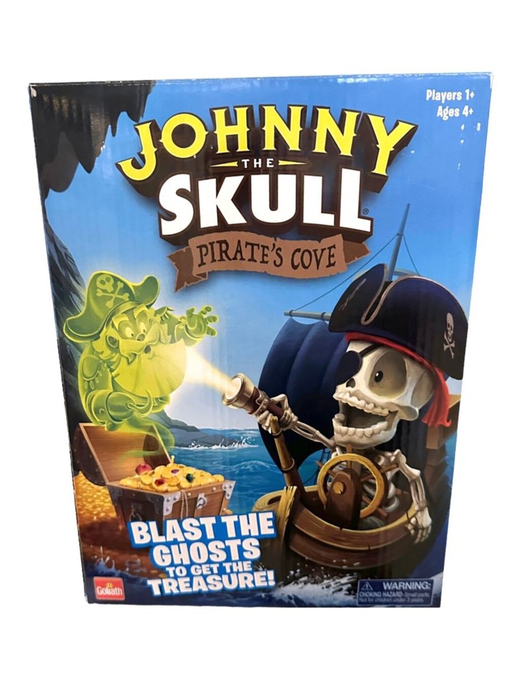 Johnny Skull Pirate Blaster Kids Board Game with Box Interactive Ghost Shooting